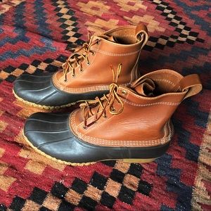L.L. Bean Men’s 8” Tan/Brown Bean Boot, Size 11